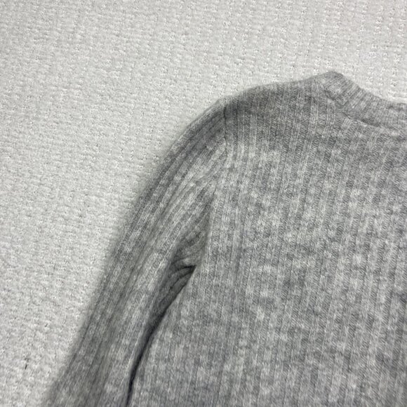 H&M Grey Chunky Knit Crewneck Cozy Thick Wool Alpaca Blend Sweater XSmall Read* - Picture 12 of 16